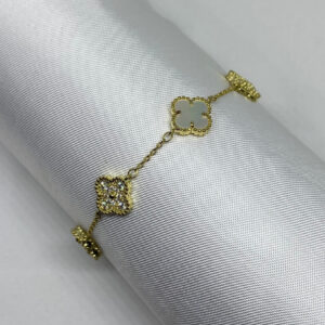 Lily pearl Armband met steentjes