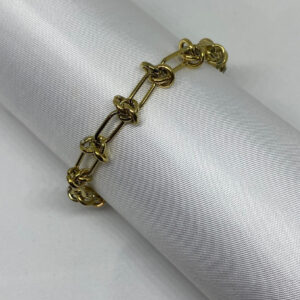 Peony armband in een witte stof